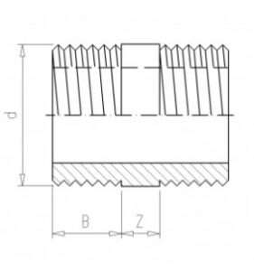 vdl pvc-u draadnippel technisch
