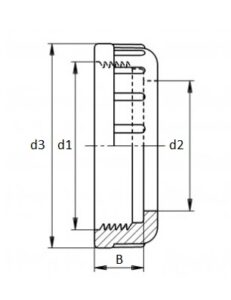 pvc hd wartel voor kogelkraan van de lande technisch