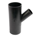 PE AFVOER T-STUK 45° VERLOPEND