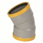 wavin wafix pvc manchet bocht 30 graden mof-mof sn8