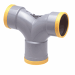 PVC FLEX. STROOM T-STUK   125  Z=45 MM 3 X MA
