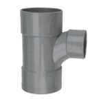 pvc lijm verlopend t-stuk 90 graden met stromingsprofiel