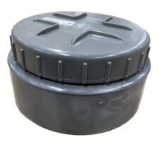 pvc eindstuk met schroefdeksel 200