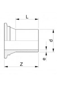 hdpe inlegdeel voor kogelkraan technisch