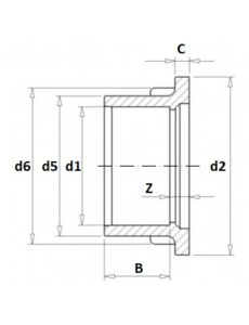 pvc hd kraagbus voor klep technisch