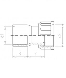 pvc hd 2/3 koppeling van de lande