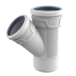 Wavin AS+ verlopend T-stuk 45°