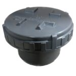 pvc eindstuk met schroefdeksel 90