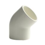 VAN DE LANDE PVC-U KNIE 45 GRADEN WIT